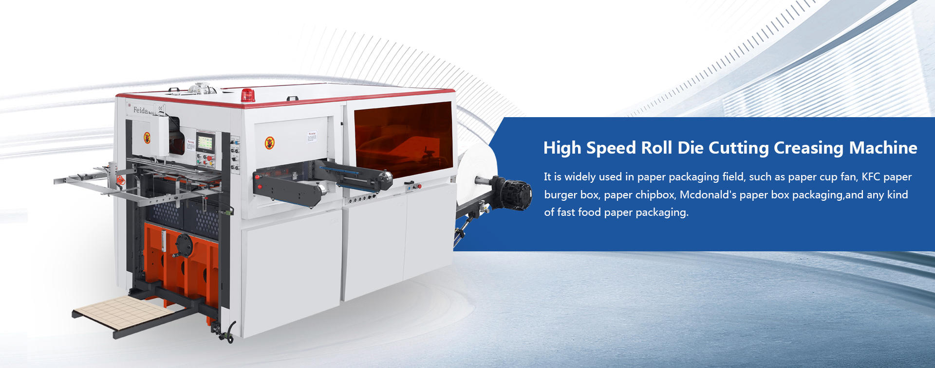 High Speed Roll Die Cutting Creasing Machine